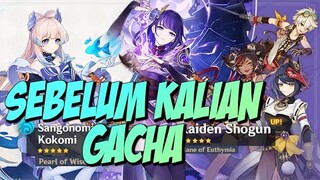 Sebelum Kalian Gacha Banner Raiden & Kokomi Rerun - Genshin Impact Indonesia