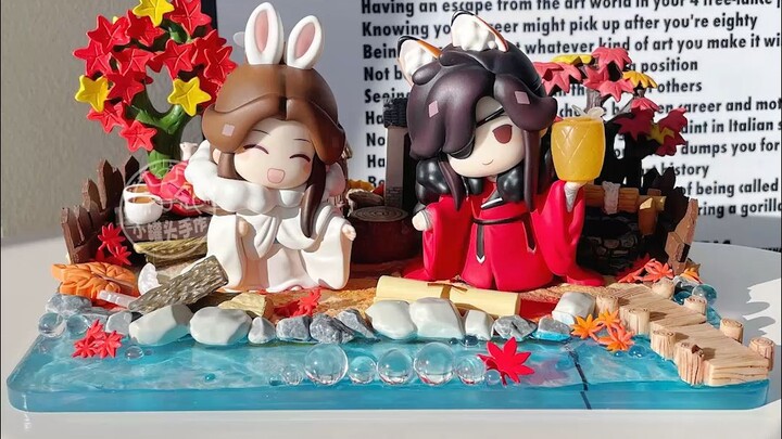 做了一下午的奶油胶手机支架 天官赐福