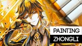 Speed paint: Zhongli (Genshin Impact) | Copic Markers Timelapse