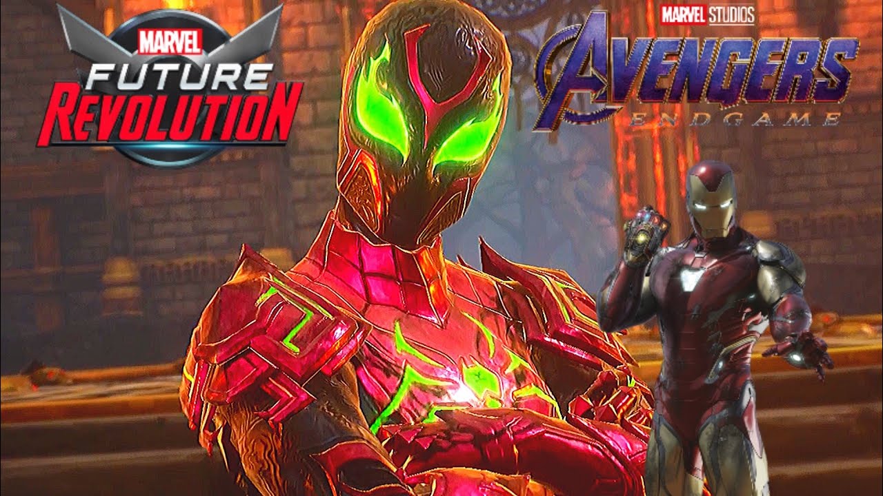 Iron Man Vs Dark Domain Spider-Man With Endgame Suit - Marvel Future  Revolution - Bilibili