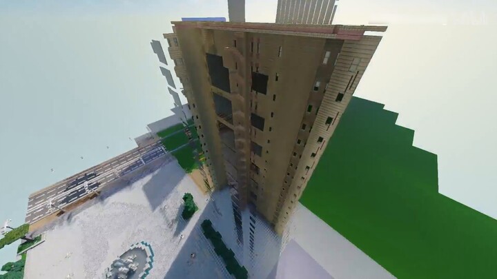 I hollowed out the main city of a server!