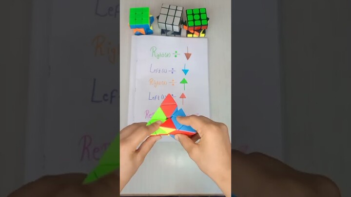 Let's Solve PYRAMID CUBE 😎||#mantshamalik#viral#shorts#youtubeshorts#cube#viralshorts#cubemaster