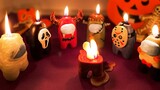 Making AMONG US Halloween Candle | Horror Clay DIY 🎃