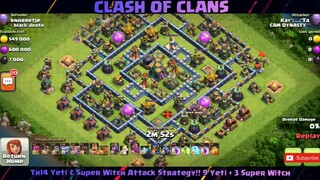 Th14 Yeti & Super Witch Attack Strategy!! 9 Yeti + 3 Super Witch #3