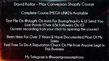 David Kollar Course Max Conversion Shopify Course download