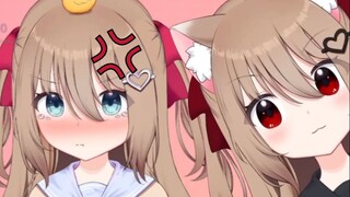 【Neuro】Sisters become enemies? Such strong aggression! (with meowing clip) 【chill back to cooked mea