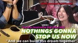 Nothings Gonna Stop Us Now key Starship Instrumental guitar karaoke cover with lyrics