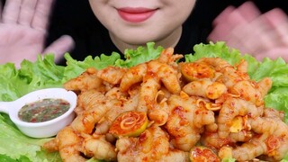 Mukbang chân gà sả tắc cay #mukbang