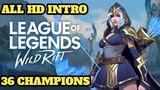 League of Legends: Wildrift || First 36 Champion Alpha Roster is on FIRE in this intro 🔥🔥