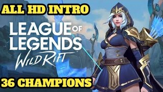 League of Legends: Wildrift || First 36 Champion Alpha Roster is on FIRE in this intro 🔥🔥