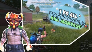 1 VS ALL MONTAGE KILL HIGHLIGHTS #3 | 3K SUBS SPECIAL | (ROS MONTAGE)