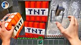 Minecraft in Real Life POV Realistic TNT TRAP Realistic Minecraft Real POV 創世神第一人稱真人版版