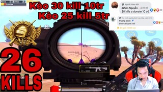 PUBG Mobile - Kèo siêu to 10 triệu SOLO VS SQUAD 30 kill, 5 triệu nếu 25kill của anh Jason Nguyễn