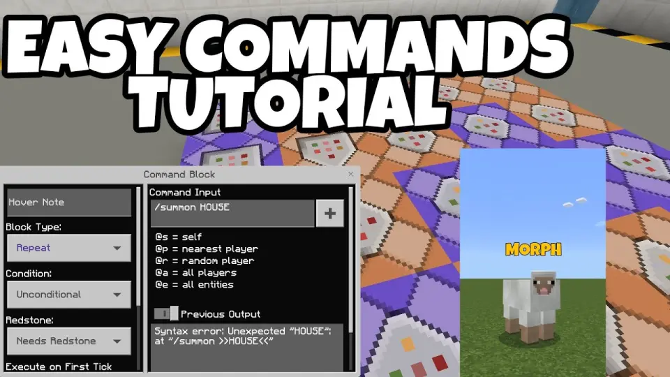 3 Fun Easy Things To Do Using Commands In Minecraft Bedrock Bilibili