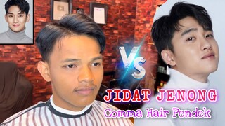 comma hair pendek | jidat jenong /lebar