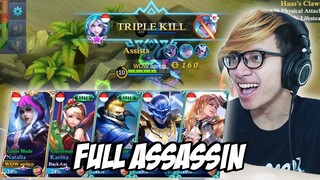 NEW META FULL ASSASSIN RICUH NGAKAK - MOBILE LEGENDS INDONESIA