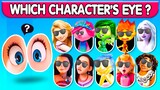 🔥 Guess the Characters by their EYE | Inside Out 2, Princess Disney