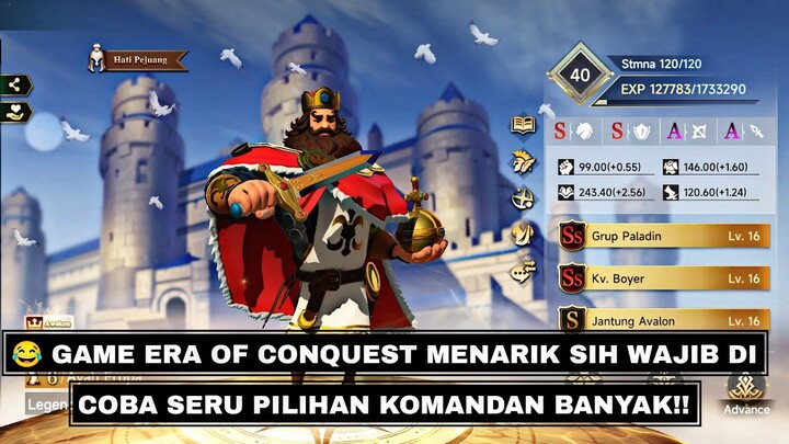 GAME MIRIP RISE OF KINGDOM DAN KOMANDAN BANYAK!! ERA OF CONQUEST GAME KERAJAAN WARNYA SERU