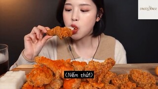 Ăn và cảm nhận món đùi gà và cánh gà chiên giòn #anngon