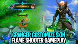 Granger Flame Shooter Customize Skin Gameplay | Mobile Legends: Bang Bang