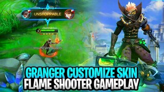 Granger Flame Shooter Customize Skin Gameplay | Mobile Legends: Bang Bang