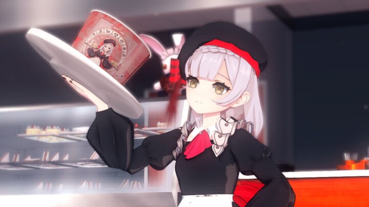 [Genshin Impact MMD/4k] Meet in another world and enjoy delicious food! A set of 2D maid meal!
