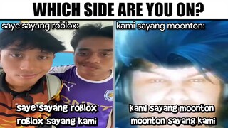 Saye Sayang Roblox VS Kami Sayang Moonton...