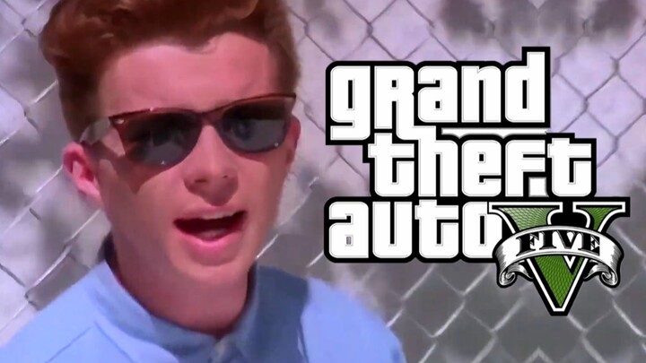 When You Use Gta To Play "Never Gonna Give You Up"