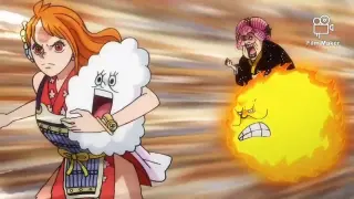 One Piece Best Moment | Momen Franky & Brook menyelamatkan Nami dari Kejaran Big Mom