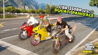 Balapan Motor CBR 250RR vs DUCATI PANIGALE - GTA 5 Roleplay