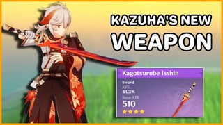 Kazuha with Kagotsurube Isshin in action | Genshin Impact