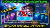 TRICK DRAW TO GET EPIC SKIN (CLAIM FREE TICKETS) IN SURPRISE BOX EVENT 2022!! - MLBB