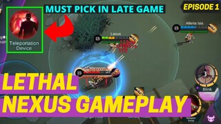 LETHAL NEXUS GAMEPLAY [RANK 1] | LETHAL NEXUS MOBILE LEGENDS [EPISODE 1]