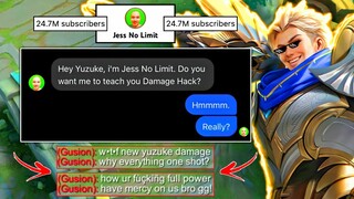 Jess No Limit Teach Yuzuke Damage Hack?! 😱 Famous Pro Player Biggest Secret! (Deleting In 72 Hours)