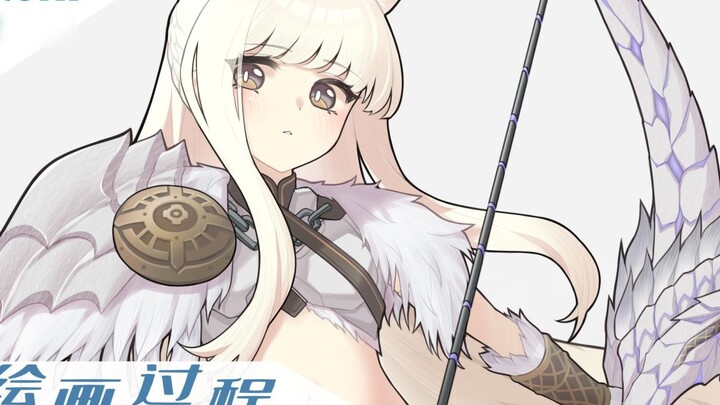 [ Monster Hunter / Arknights ] Lockblade Dragon Bạch Kim