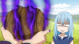 Shion offers her rice ball of death to Rimuru