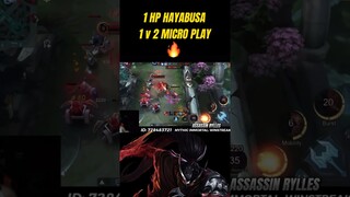 1 HP HAYABUSA VS PAQUITO FULL HP #mobilelegends #mlbbshorts #mlshorts #mplid #mplph #rylles #shorts