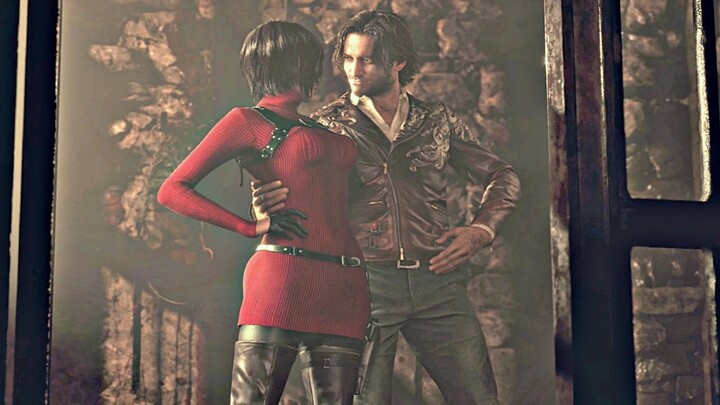 Ada Wong Flirting With Luis Scene - RE4 Remake Separate Ways DLC Opening (2023) PS5