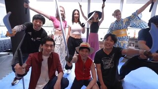 One Piece's live-action martial arts instructor Kawamoto Koshi (a member of Donnie Yen's team) teach