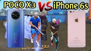 POCO X3 PRO VS IPHONE 6S PLUS 🇧🇷 Free Fire 🥶🔥