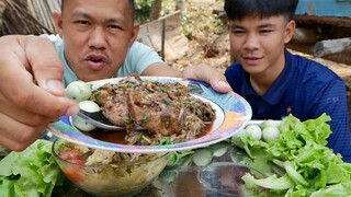 ต้มไก่ใส่บ้านแซ่บๆ ซดแจ่วกุ้งสดๆใส่บักกอกหอมๆ | พี่จ่า