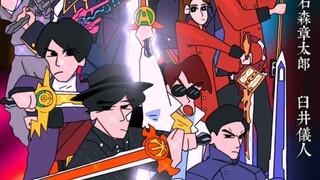 [Finger painting process] Kamen Rider Holy Blade enters Crayon Shin-chan~