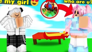 ฉันแกล้งทำเป็นเด็กผู้หญิง และฉันทำร้ายความรู้สึกของเขา (ROBLOX BEDWARS)