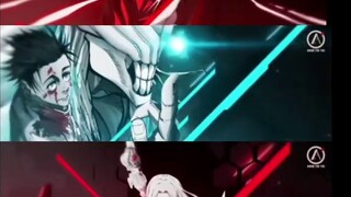 Original Sukuna at full status VS 4 Super Class (Peak)