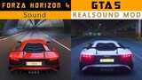 Lamborghini Aventador SV - Forza Horizon 4 Sound VS GTA 5 Real Car Sound Mod