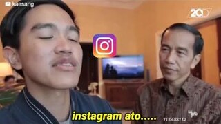 Pak Jokowi tidak follow Instagram mas Kaesang😱