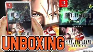 Final Fantasy 7 + Final Fantasy 8 Remastered Twin Pack (Nintendo Switch) Unboxing