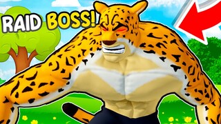 The NEW Leopard RAID BOSS in Blox Fruits Drops DEVIL FRUITS