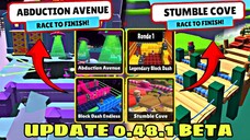 NEW BIG UPDATE 0.48.1 BETA! ADA 4 MAP BARU BLOCK DASH ENDLESS, ABDUCTION AVENUE DLL! - Stumble Guys