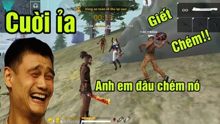 [ Bình Luận Free Fire ] TROLL RANK VỚI 4 ANH EM NGUỜI TỐI CỔ ĐÁ CHYM NGUỜI CHƠI